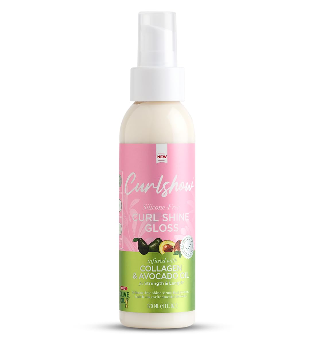 Olive Oil Curlshow Silicone-Free Curl Shine Gloss 4oz